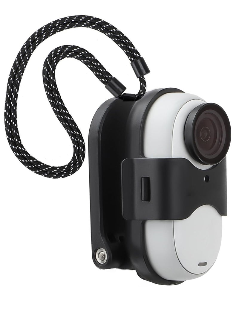 إكسفور حامل مغناطيسي للرقبة لجهاز Insta360 Go 3، حامل قلادة بدون استخدام اليدين مع حزام حبل قصير، ملحق تسجيل فيديو سيلفي POV/Vlog متعدد الوظائف  - Image 1