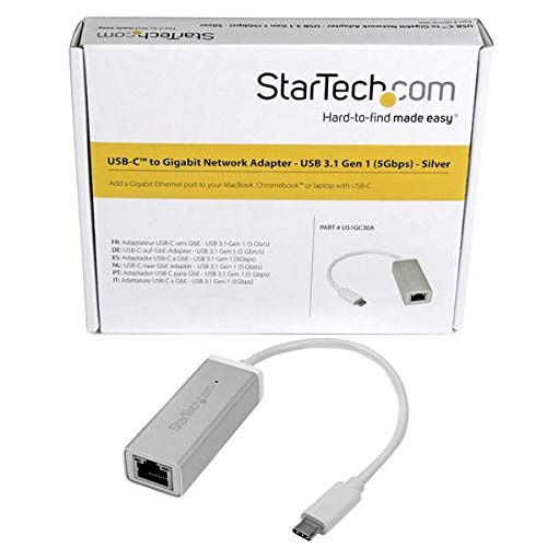 StarTech.com USB-C to Gigabit Ethernet Adapter - Aluminum - Thunderbolt 3 Port Compatible - USB Type C Network Adapter (US1GC30A) - Image 5