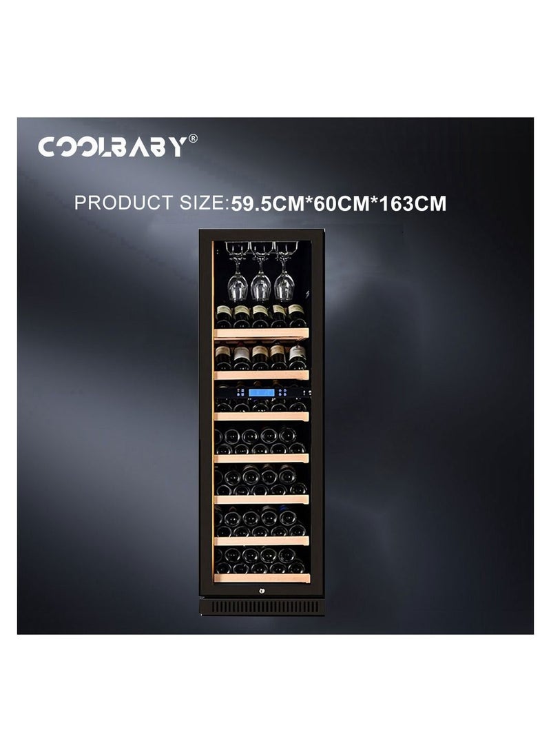 Cool Baby Double Temperature Wine Cabinet with Lock Constant Temperature Aircooled Wine Cabinet Red Wine Tea Leaf  Integrated Cabinet - Image 5