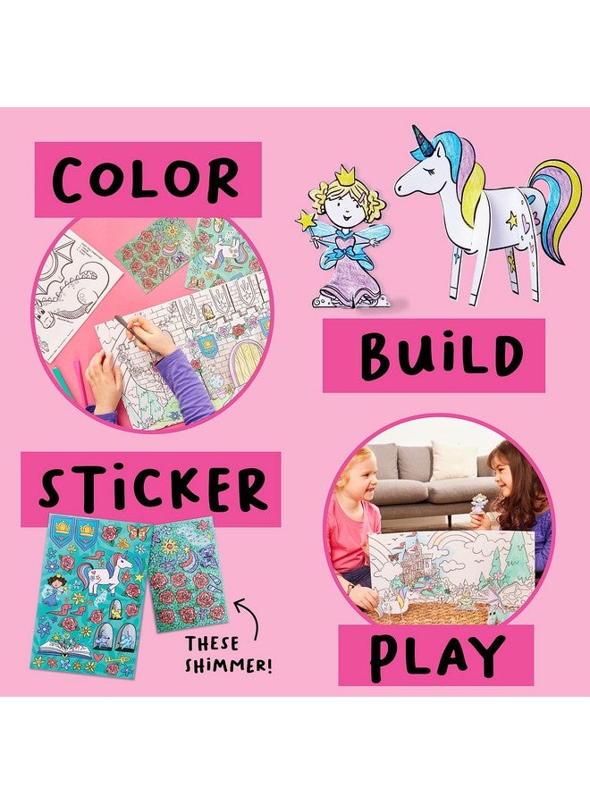 Creativity for Kids Wonder Worlds 3D Coloring Book: Fairy Tale - Unicorn and Princess Kids Coloring Art Set, Boys and Girls Gifts Ages 5-8+ - Image 4
