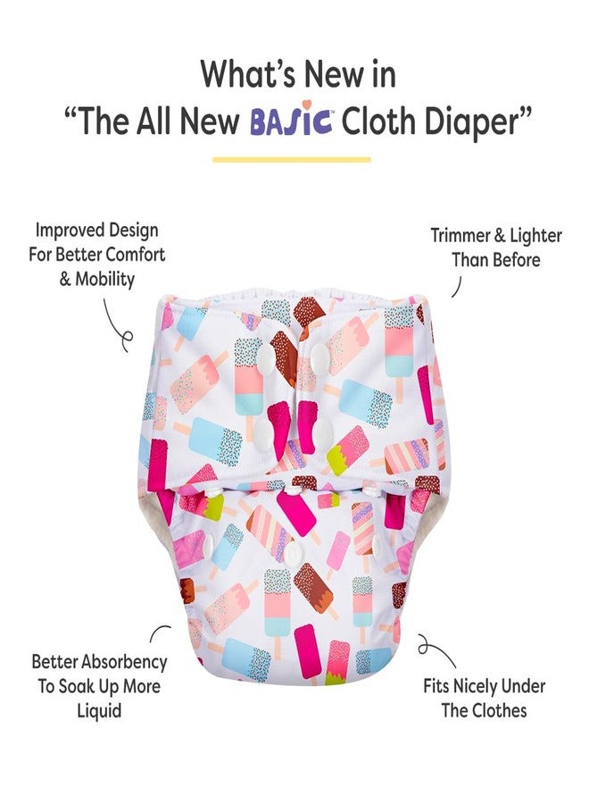 Superbottoms Basic Leakage-proof advanced cloth diapers for babies, High Absorbent 100% cotton 2 reusable diaper and 2 insert pad Combo Pack washable cloth diaper 3M -3Years Adjustable, Reduces Rash - Image 2