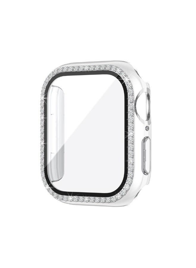 OLYSON Bling Case for Apple Watch Series 11/10 Screen Protector 42mm, Glitter Rhinestone Diamonds Protective Case with Tempered Glass Screen Protector Cover for iWatch Series 11/10 42mm for Women - Image 1