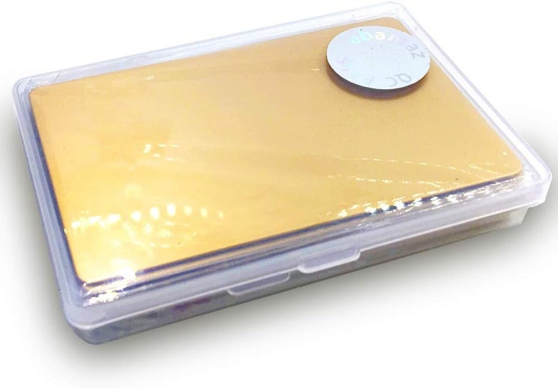 ebamaz Metal Business Cards Anodized Aluminum Plaque Plate 86X54X0.8mm (Golden, Blank,10PCS) - Image 2