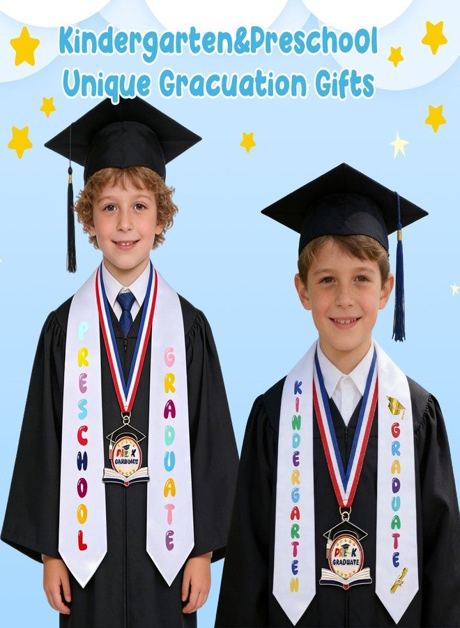 YOUDRN Preschool Kindergarten Graduation Stole Sash with 2 Inch Metal Graduation Medal Awards, 2026 Preschool Kindergarten Grad Gift Party Favor Supplies - Image 3