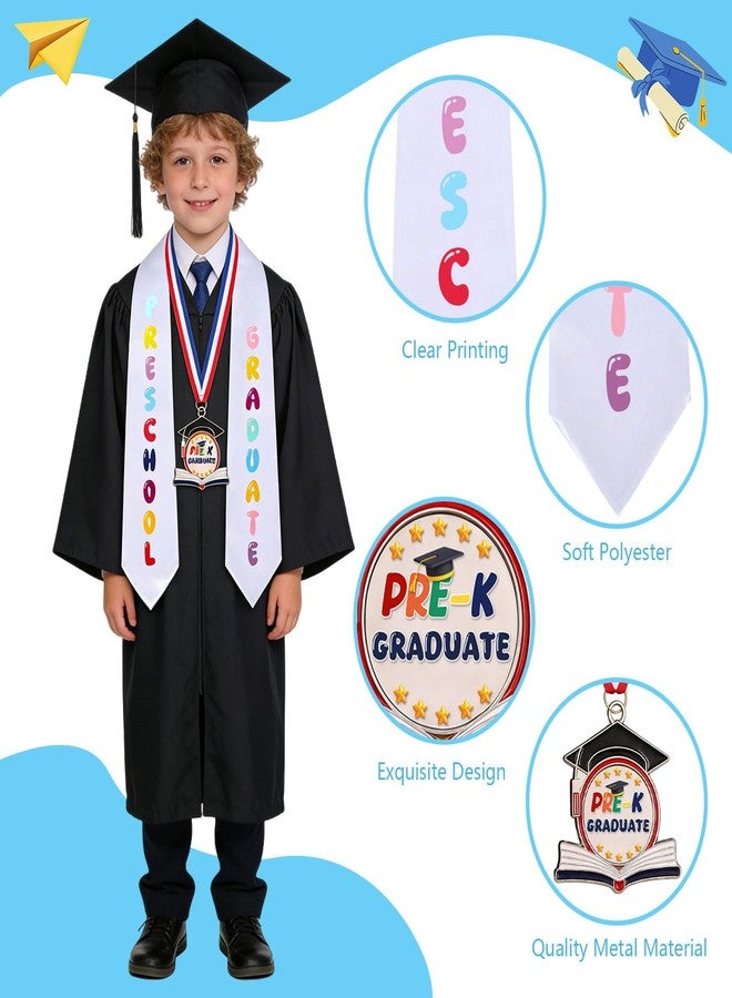YOUDRN Preschool Kindergarten Graduation Stole Sash with 2 Inch Metal Graduation Medal Awards, 2026 Preschool Kindergarten Grad Gift Party Favor Supplies - Image 5
