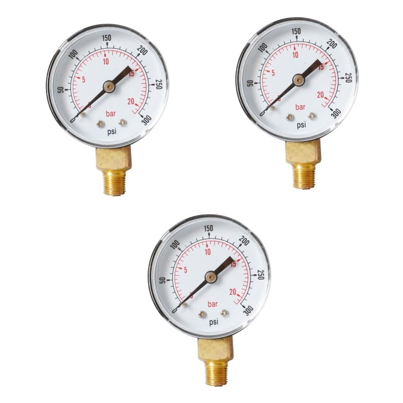 Market need oriented construction PartyKindom 3pcs High Precision Psi Npt Air Pressure Gauge Compact Case Markings for Easy Readings for Measurement Daily universal pick Leakproof sealed All-item unified delivery Space saving Gulf standard sizing alternatives Cross product compatible Storage burden minimized build Wet anti slip Reliable durability Safe approved storage space Labor saving optimized design Certified local stock Upgraded general material Global mainstream design picks All choice modern design Carefully selected solid material Classic modern blend design Durability boost selected material Storage & transit friendly Ready varied options Sufficient order stock Labor saving Global flexible sizing options Cost effective fine quality - Image 1