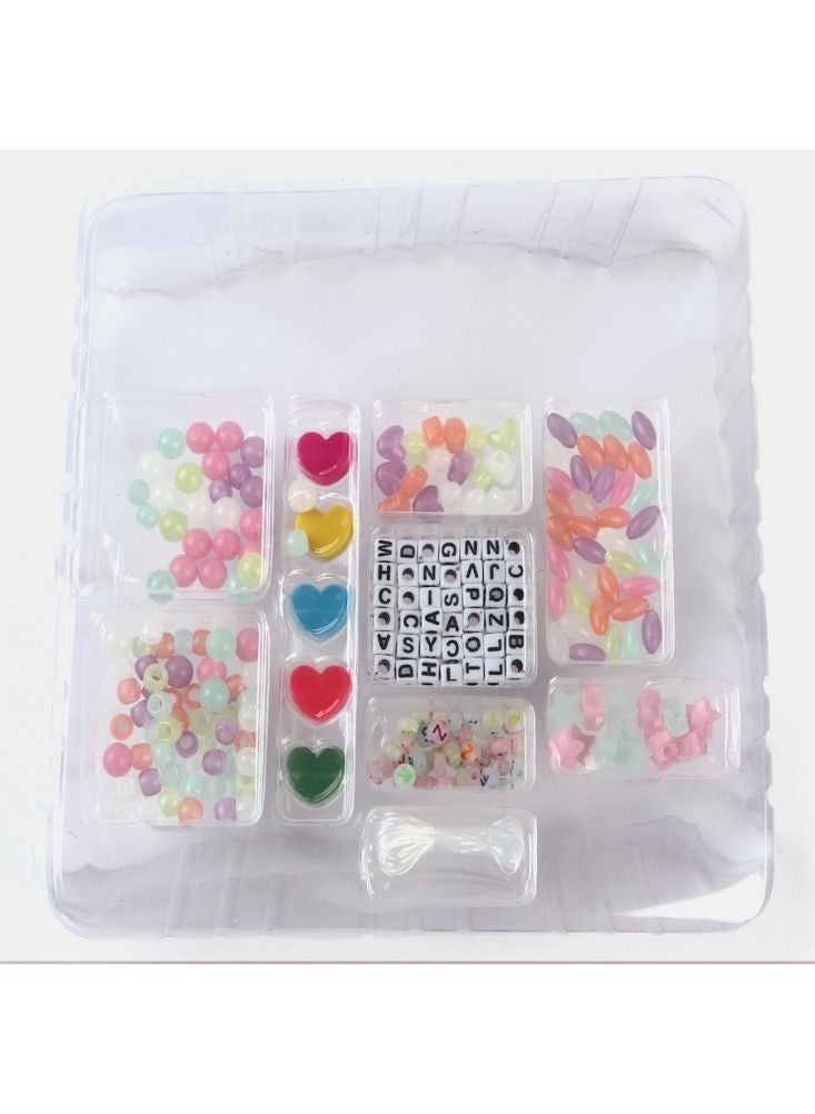 Premium Glitter Glow Alphabet Beads Jewelry Making Kit – DIY Personalized Bracelet and Necklace Craft Set for Kids (Makes 10+ Bracelets, Ages 6+) - Image 2