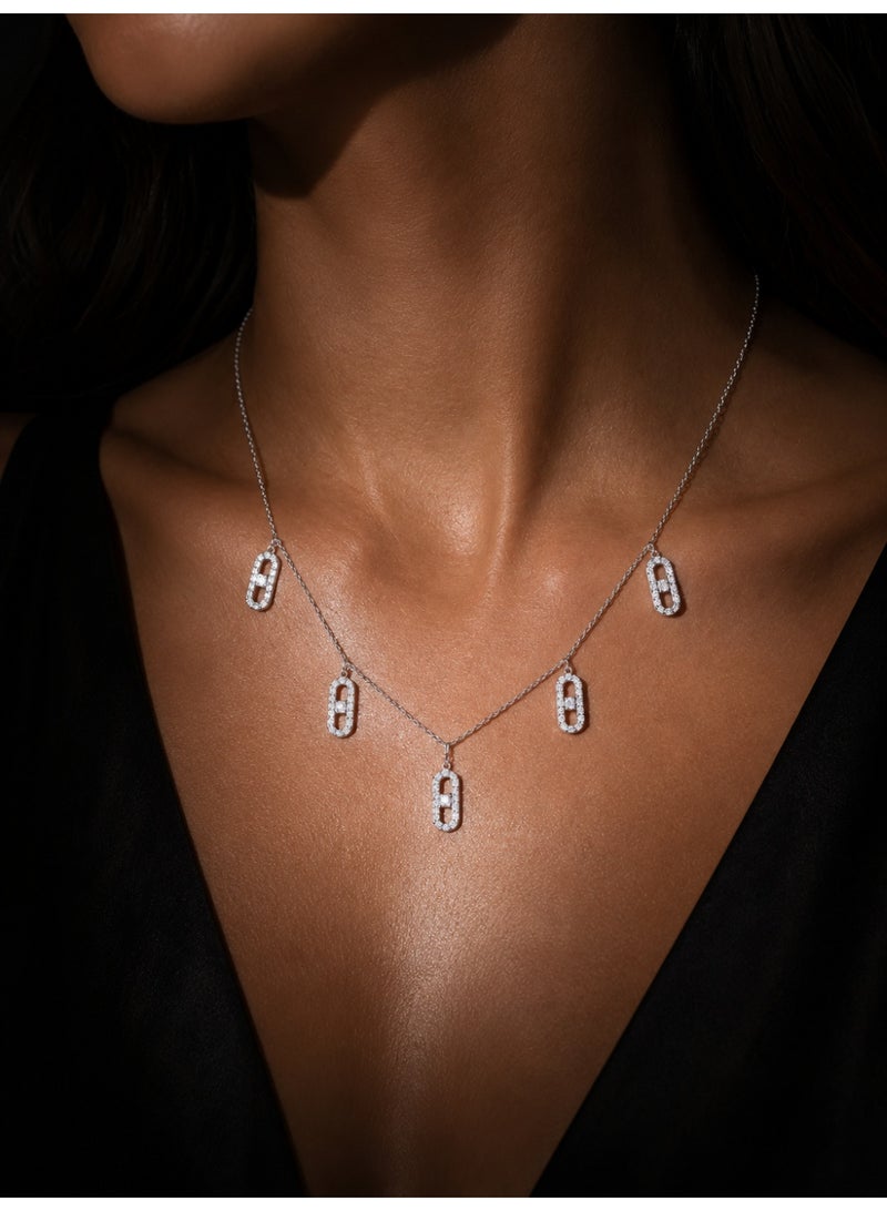 RAFAL Zircon Necklace and Earrings Jewelry Set with Luxury Gift Box – Elegant Women's Jewelry, Premium Sophisticated Gift for Anniversaries, Special Occasions & Birthdays - Image 5