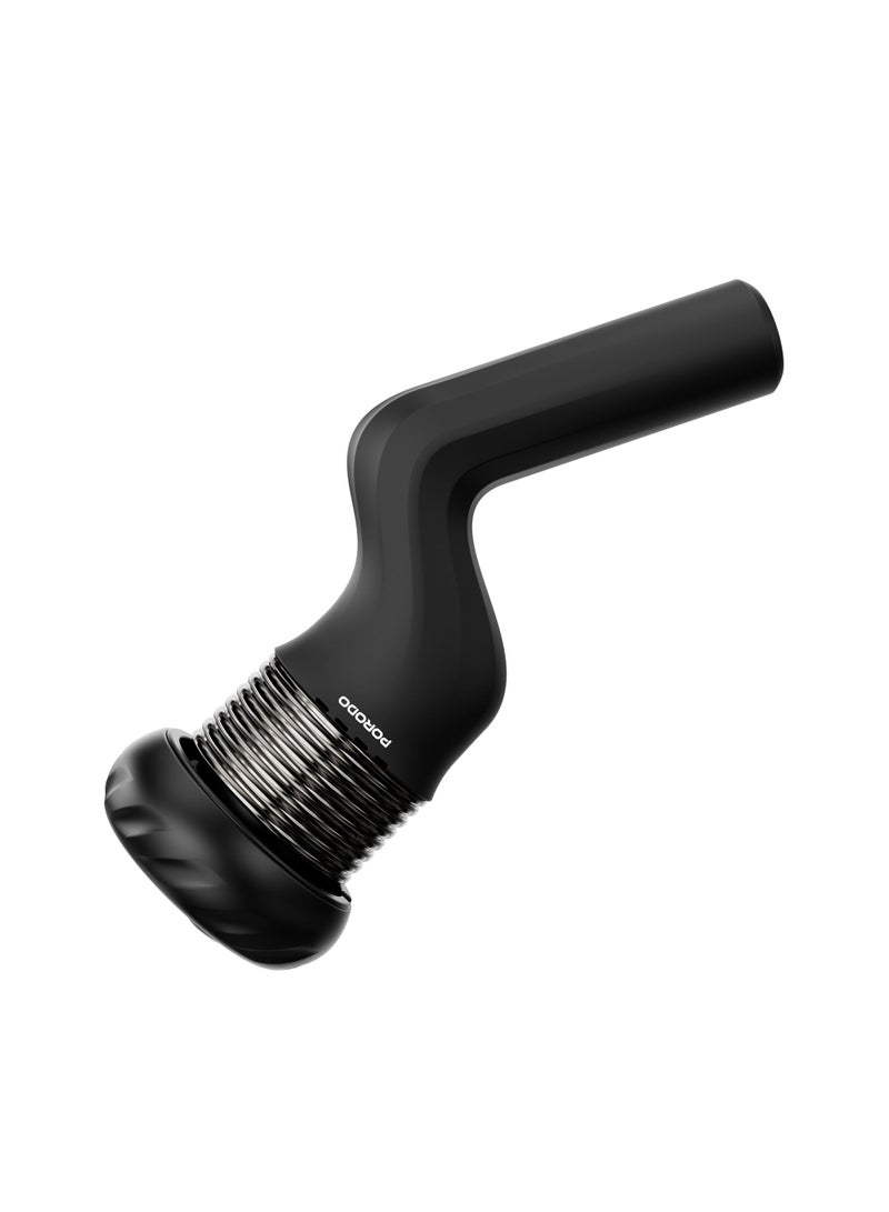porodo Portable Handheld Multi-Speed Rotating Muscle Relief Massager with 4 Head / 1500mAh Battery Capacity / Smart Auto Timer / Adjustable Massage Intensity / Cordless & Rechargeable / 4 Speed Levels - Black - Image 3