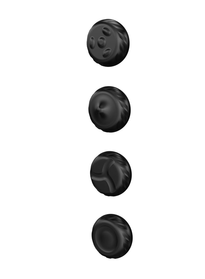 porodo Portable Handheld Multi-Speed Rotating Muscle Relief Massager with 4 Head / 1500mAh Battery Capacity / Smart Auto Timer / Adjustable Massage Intensity / Cordless & Rechargeable / 4 Speed Levels - Black - Image 4
