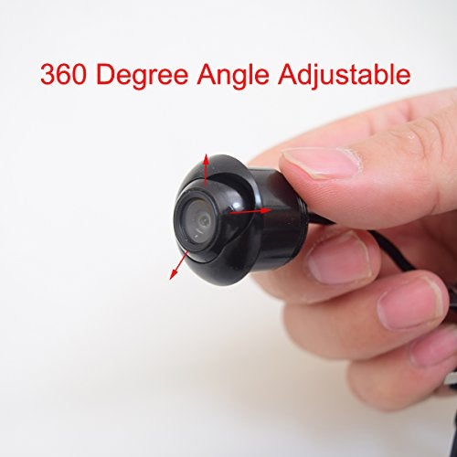 Ekylin Backup Camera, Hole Drilling 22.5mm EKYLIN Car Auto Backup Camera Cam Screw Bumper Mount Universal Fit Parking Assistance Grid Lines - Image 3
