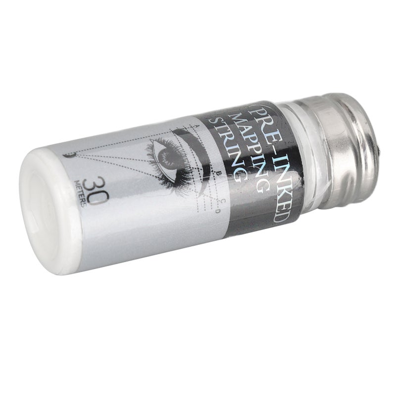 Pre Inked Brow Mapping String Allergy Free Bottle Storage Eyebrow Marking Line for Semi Permanent Makeup 98ft 10ml White Ink - Image 4