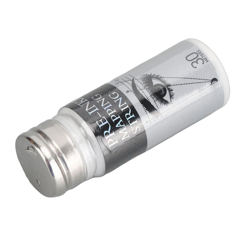 Pre Inked Brow Mapping String Allergy Free Bottle Storage Eyebrow Marking Line for Semi Permanent Makeup 98ft 10ml White Ink - Image 5