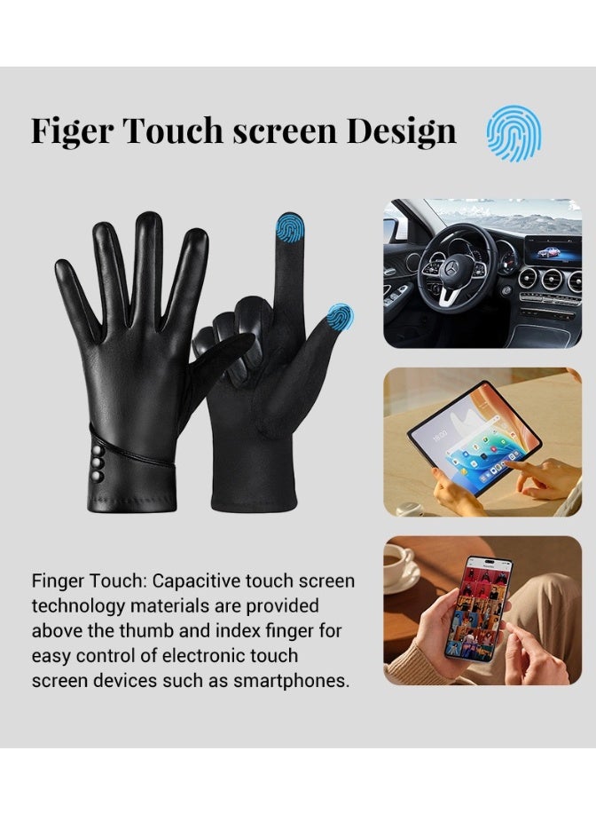 Winter Thermal Gloves – Windproof & Cold-Resistant Outdoor Cycling and Driving Finger Gloves - Image 5