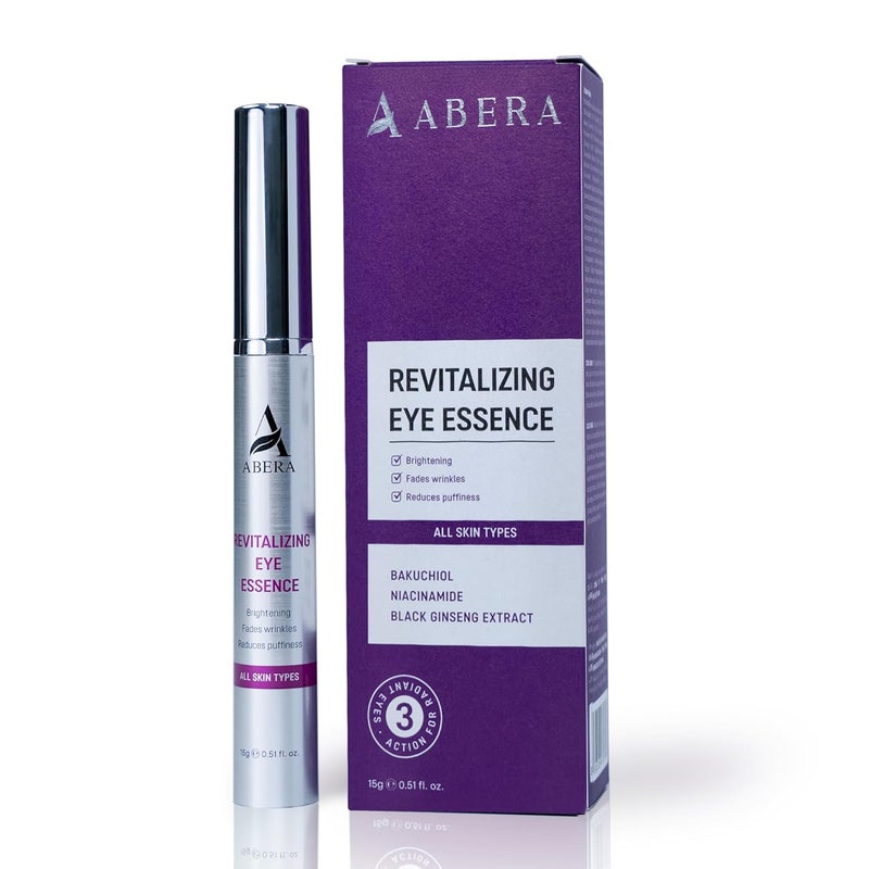 Abera Eye Revitalizing Essence AntiAging Treatment with Bakuchiol and Black Ginseng Dark Circles and Fine Lines 051 fl oz - Image 1