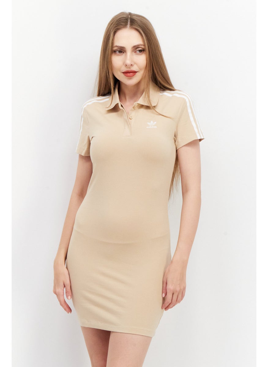 Women Sportswear Fit Short Sleeve Polo Dress, Cream - pzsku/Z2E0862C6BE27F9FFA23FZ/45/_/1724351079/a8d3e637-ccdb-46a0-a17b-22494886c219