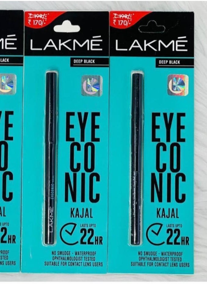 LAKME LAKME Pack Of 2 Eyeconic Kajal Black 