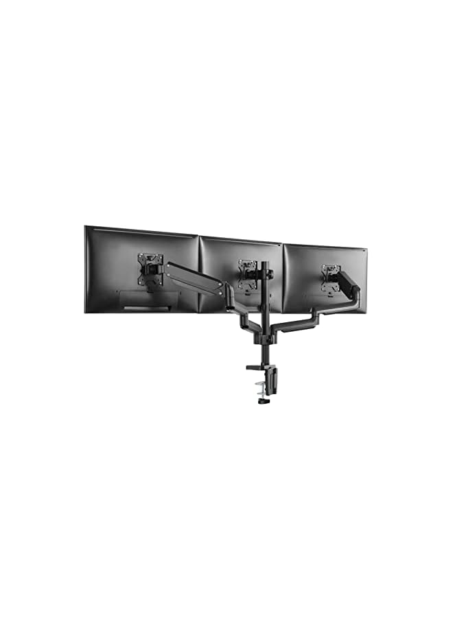 Zaboon Minds Triple 17 Inches-32 Inches Monitor Arm Aluminum Desk Mount Fits Three Monitor Full Motion AdjUStable With USb 3.0- Vesa/C-Clamp/Grommet/Cable Management  - Image 5
