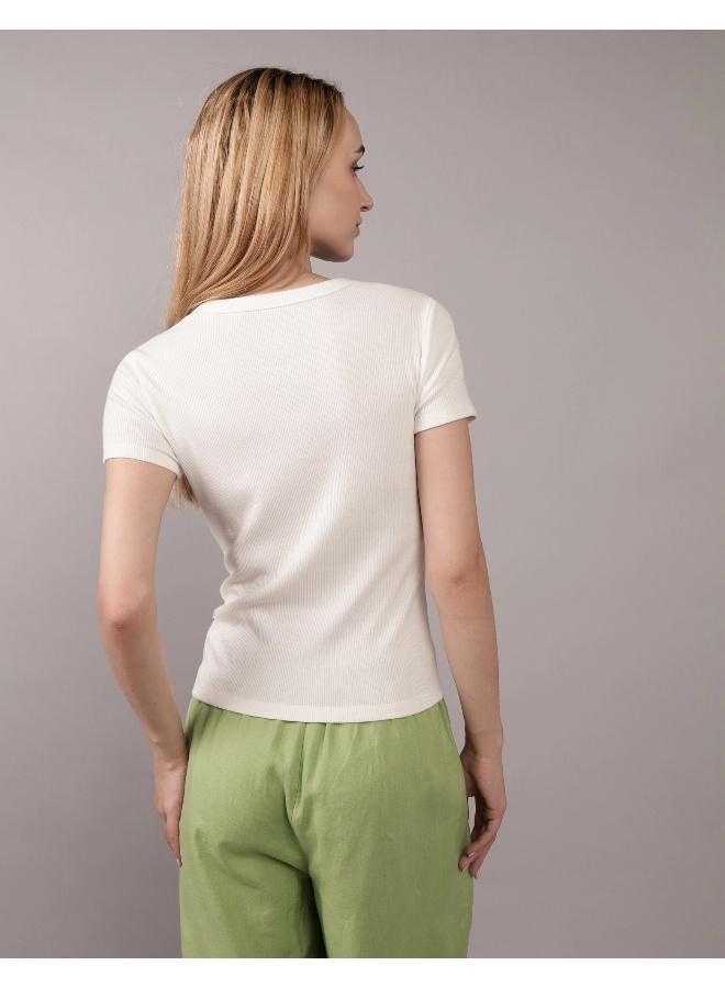 American Eagle AE Hey Baby Tee - Image 4
