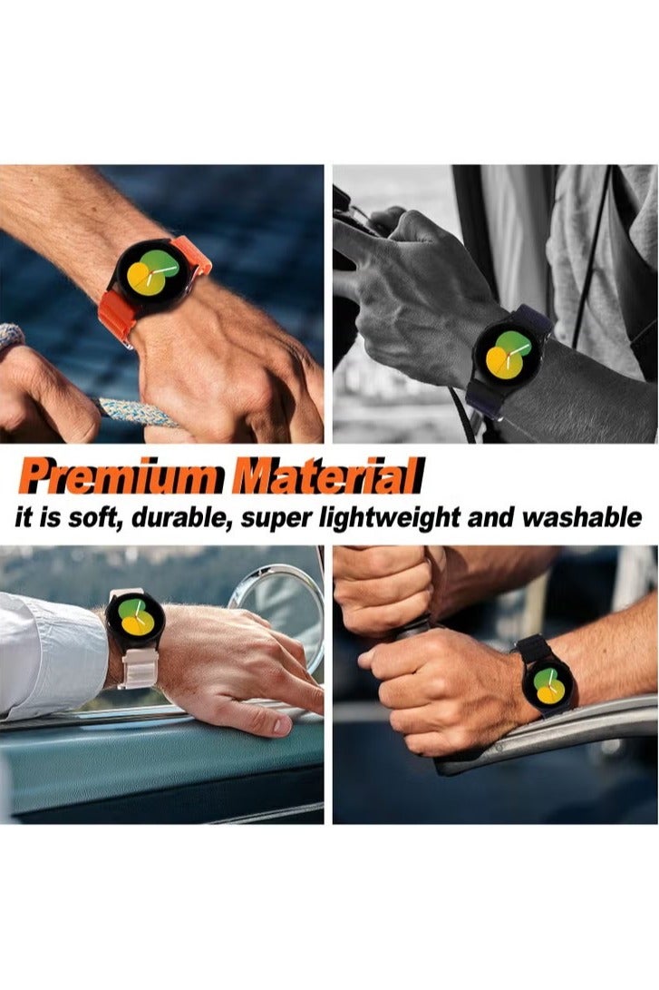 20mm Watch Straps Compatible with Samsung Galaxy Watch 6 Classic 47mm 43mm Galaxy Watch 6/5/4 40mm 44mm/Galaxy Watch 5 Pro Sport Nylon Strap Amazfit GTS 4 Quick Release Strap - Image 4