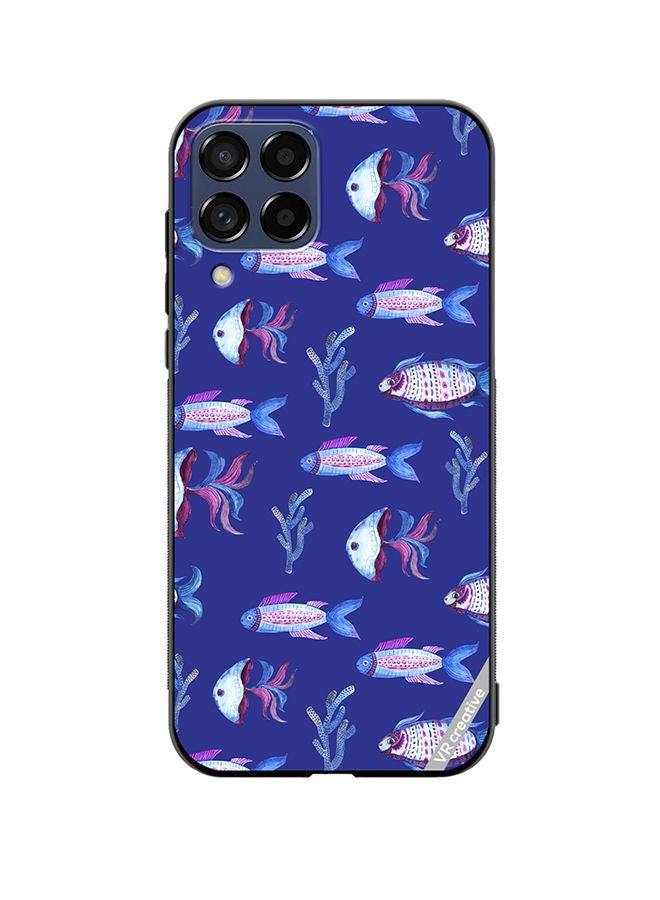 VR CREATIVE Protective Case Cover For Samsung Galaxy M33 Fish And Octopus Design Multicolour - Image 1