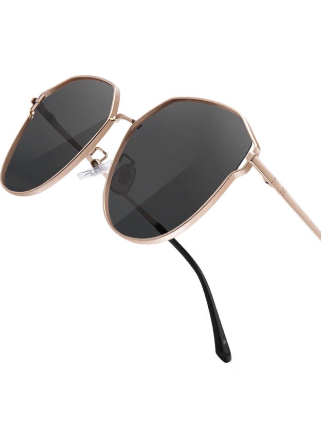 LOHO Polarized Sunglasses, Driving Glasses, Women'S Sunglasses, Uv Protection, Fashionable, Internet-Popular, Face-Slimming, Hollow Design, Driving Sunglasses - Image 3