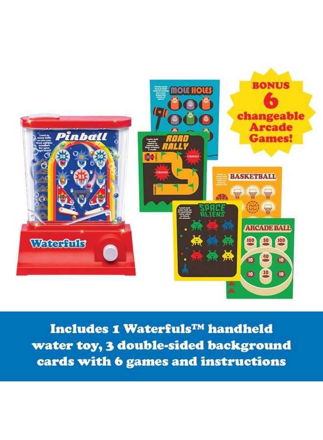PlayMonster ألعاب الماء الكلاسيكية الأصلية المحمولة - ألعاب للأطفال، ألعاب سفر عتيقة، ألعاب فidget للأطفال، ألعاب التوحد، 6 لوحات خلفية قابلة للتبديل، لعب بدون شاشة، محمولة، للأعمار 3 سنوات فما فوق - Image 2