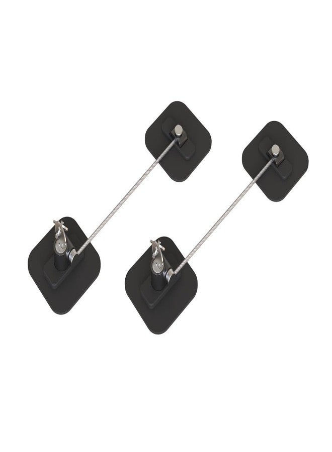 ZUPEYA Child Safety Lock with Keys for Cabinets, Drawers, Windows & Refrigerator | Strong Adhesive & Steel Wire Safety Lock for Baby Proofing Home | Easy to Install & Durable Security Lock - Image 4