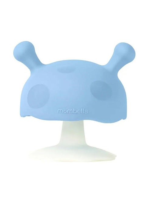 Mimi Mushroom Soothing Teether Toy - Light Blue