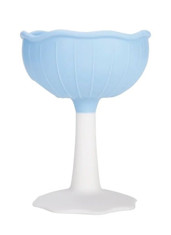 Mimi Mushroom Soothing Teether Toy - Light Blue