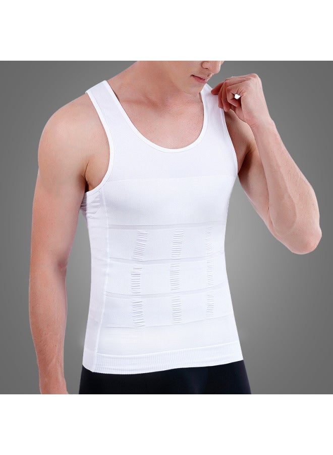 Men's Shaping Garment Corset Shaping Tummy Control Vest Tummy Control Sleeveless Breathable Fitness Sports Breathable