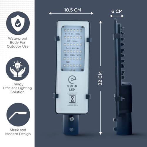 ViViD LED Street Light with Two Years Warranty (30wAC, Aluminum) - Image 5