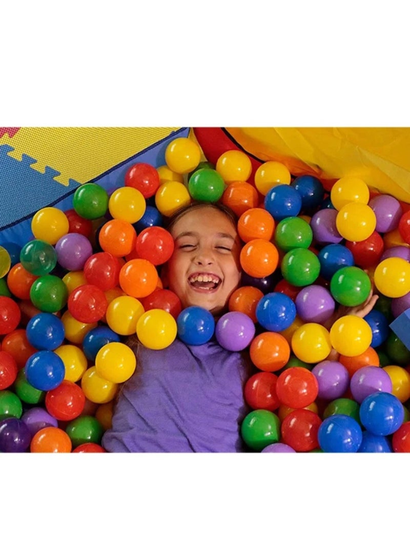 منخفض مجموعة كرات لعب حفرة وحقيبة شبكية (٥٠ قطعة) ٧×٧×٧ سم - Image 3