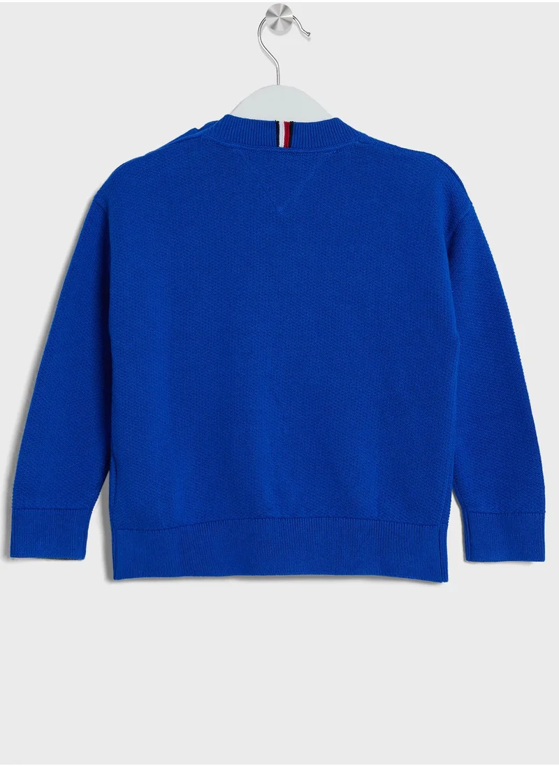 TOMMY HILFIGER Kids Knitted Script Sweater