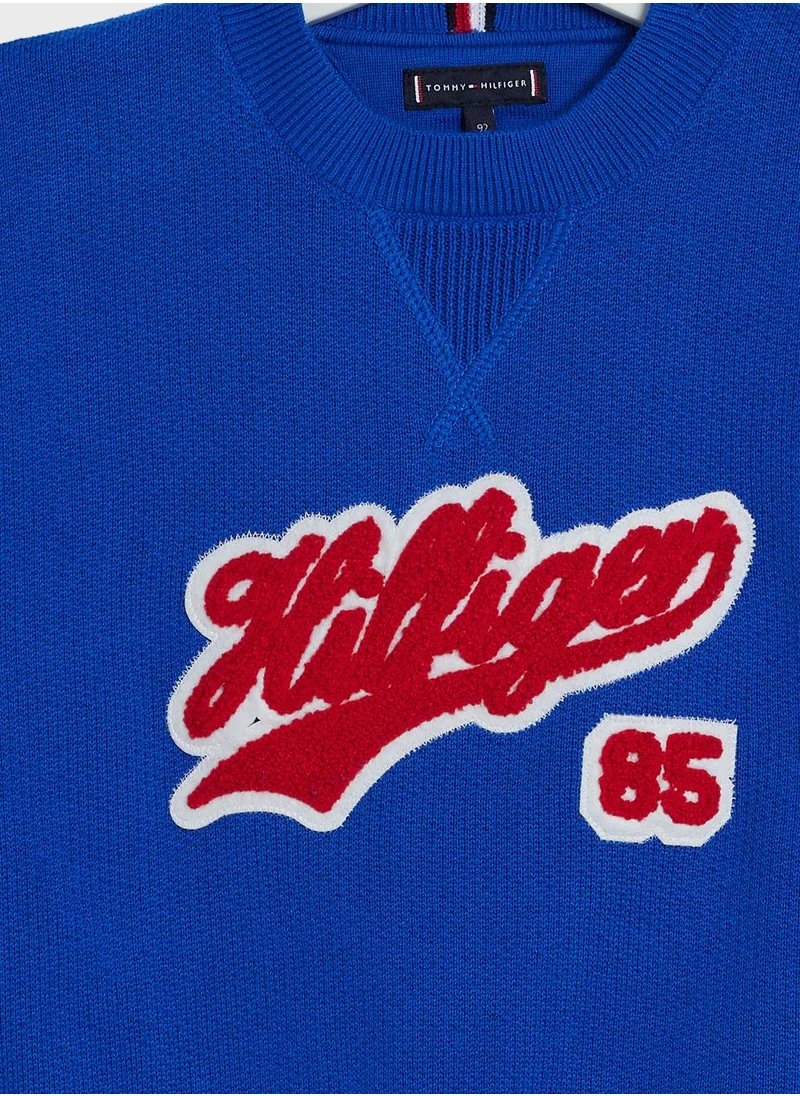 TOMMY HILFIGER Kids Knitted Script Sweater