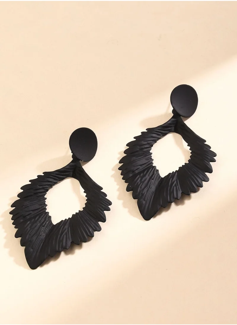 Priyaasi Leaf-Shaped Drop Earrings