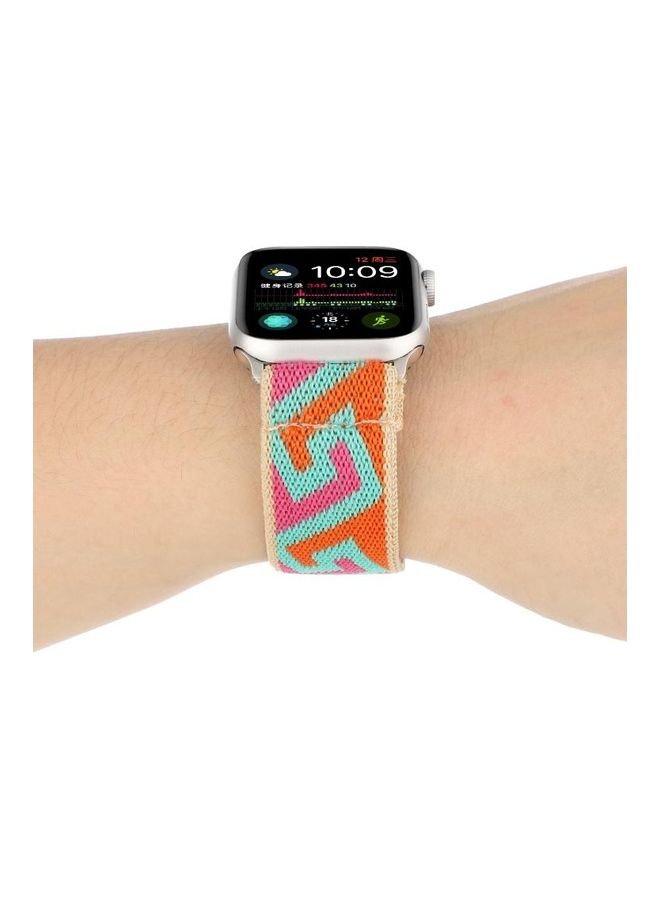 نيبمينينت سوار بديل لساعة أبل سيريس 7 مقاس 41 مم/6 SE و5 و4 40 مم/3 و2 و1 38 مم متعدد الألوان - Image 4