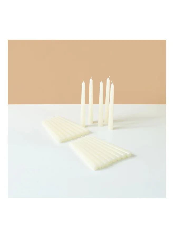 لايف ستايل Unscented Taper Candle - Set of 20