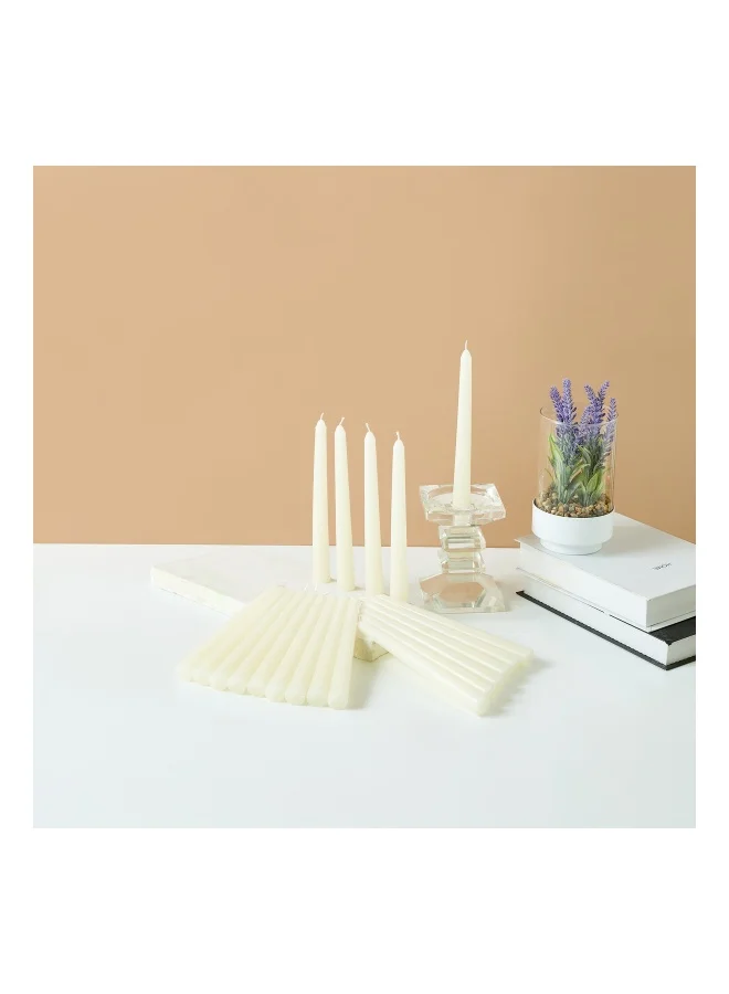 لايف ستايل Unscented Taper Candle - Set of 20