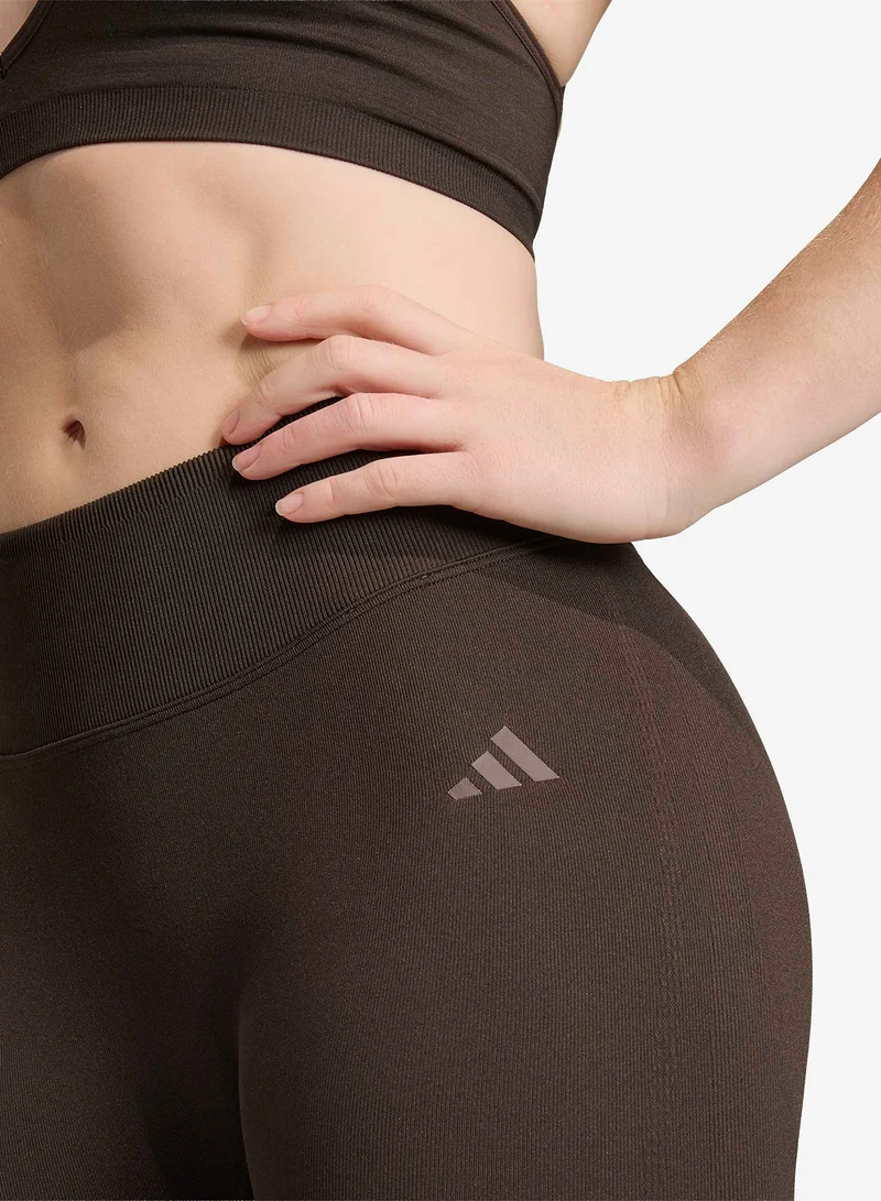 Adidas AUCO Workout Essentials Knit Scrunch 7/8 Leggings for Women | Best Price UAE