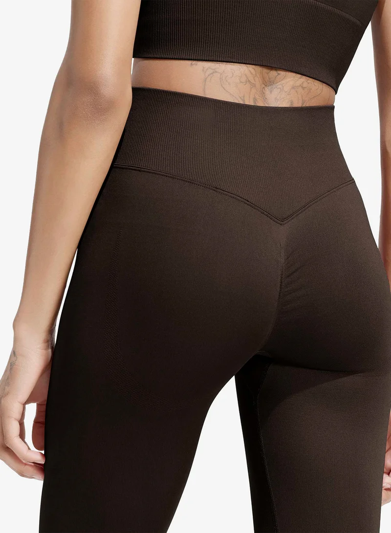 Adidas AUCO Workout Essentials Knit Scrunch 7/8 Leggings for Women | Best Price UAE