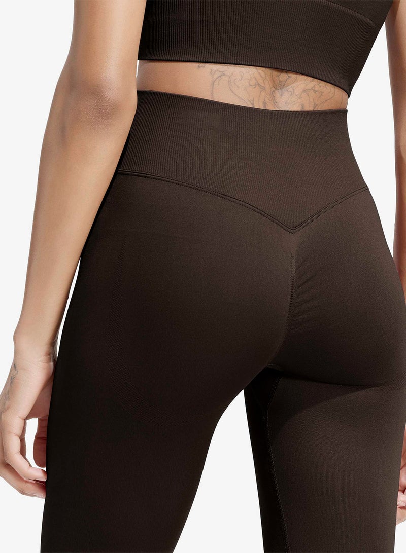 Adidas Workout Essentials Knit Scrunch 7/8 Leggings - Image 3