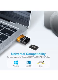 Excefore TF Card Reader, 2PC Micro SD Card Reader, High-Speed External Memory，Type C TF Memory Card Reader Adapter Compatible with Laptops, MacBook, Galaxy  - Image 4