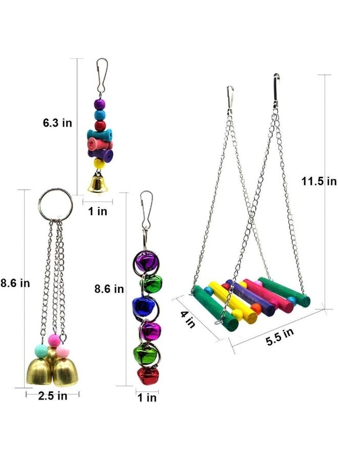 Mumoo Bear Bird Parrot Perch Toys, 7 Packs - Image 3