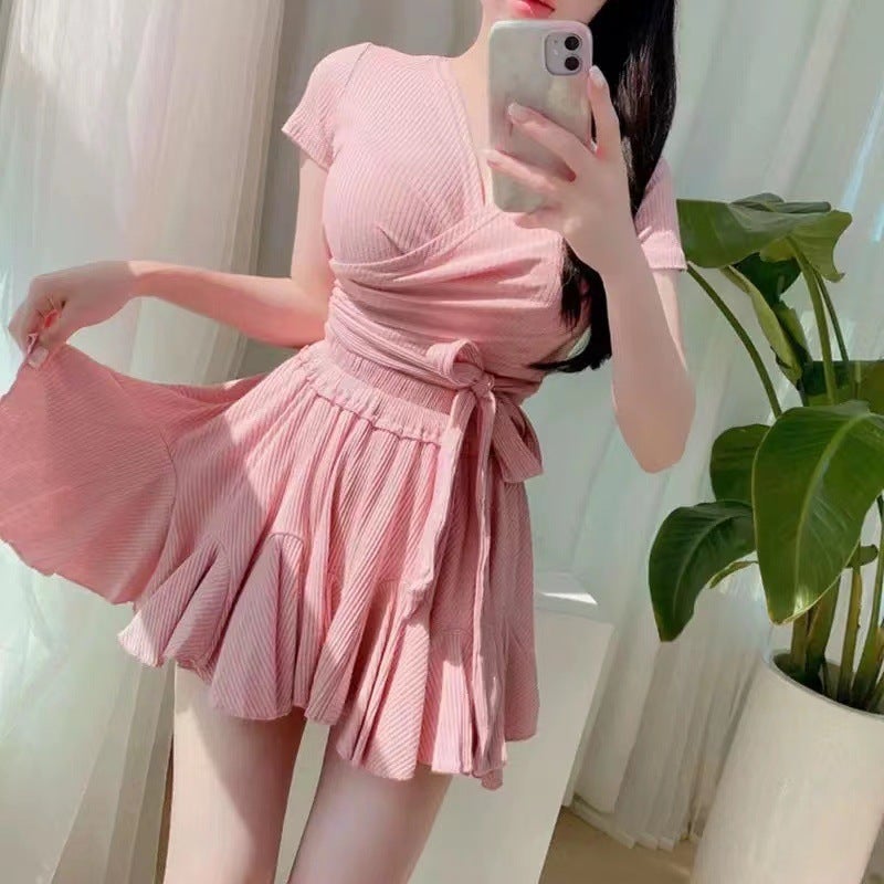 2025 Split Skirt Style Trendy High-Waisted Slimming Conservative Student 2025 - Image 5