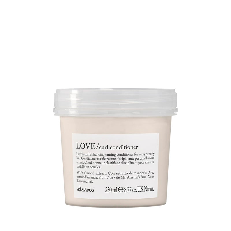 Davines LOVE Curl Conditioner | Curly Hair Conditioner for Hydrating + Elasticizing Curls | Great For Wavy and Curly Hair Types | 8.77 fl oz