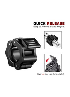 Excefore Barbell Clamps Set 6 Pcs,4 Pcs Barbell Clamps 1 Inch Quick Release Dumbbell Lock Clips with 2 Pcs Exercise Barbell Spring Clips, Weight Clips for Weightlifting, Workout, Strength Training  - Image 3