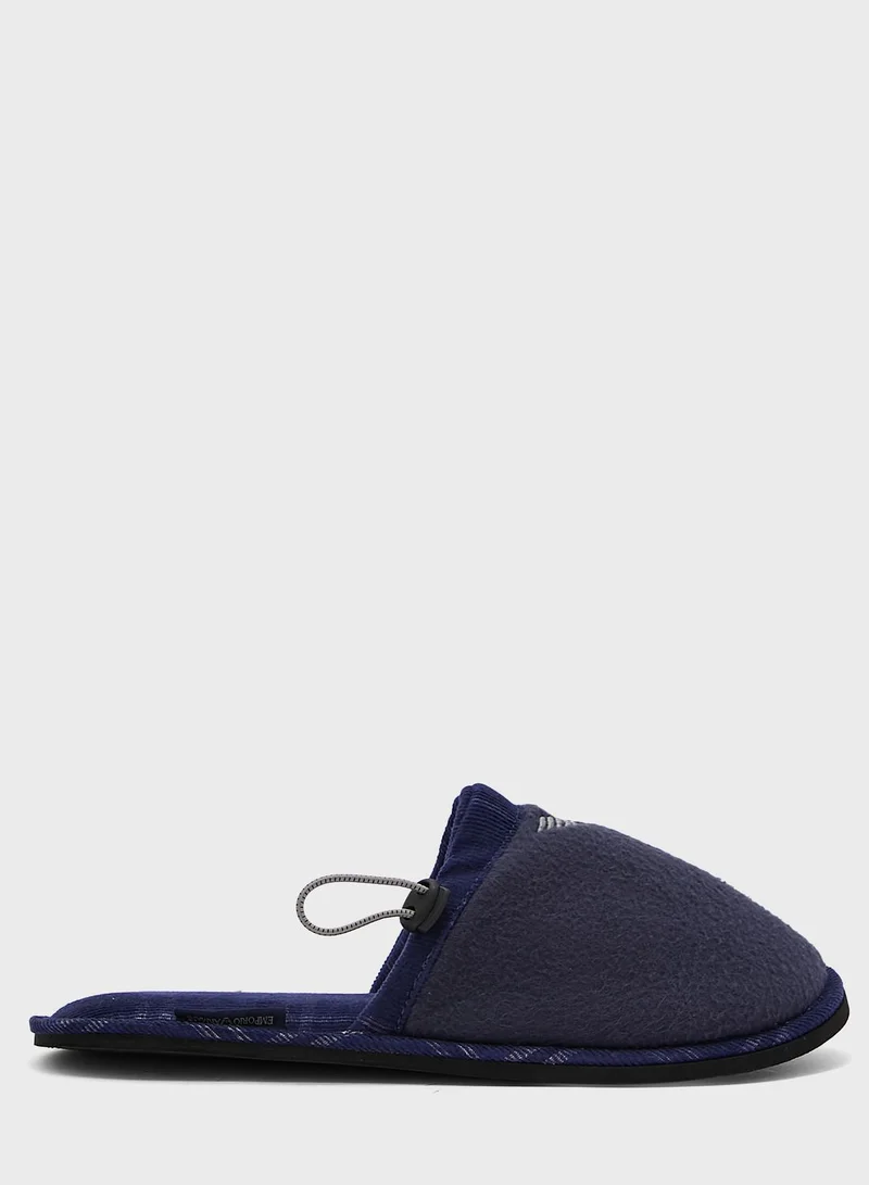 EMPORIO ARMANI Logo Bedroom Slippers