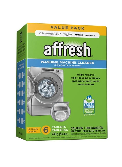 Washing Machine Cleaner, Cleans Front Load And Top Load Washers, Including He, 6 Tablets