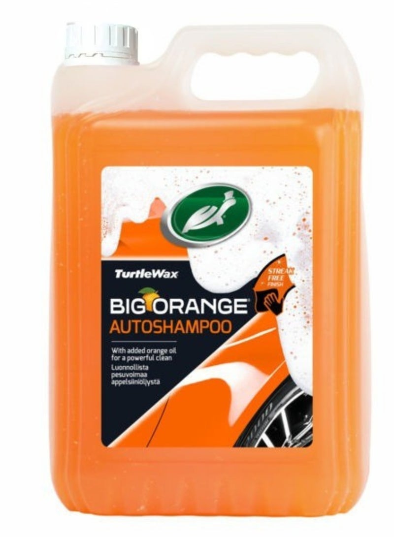 TurtleWax Car Wash Shampoo And Wax Big Orange 5 liters - Image 1
